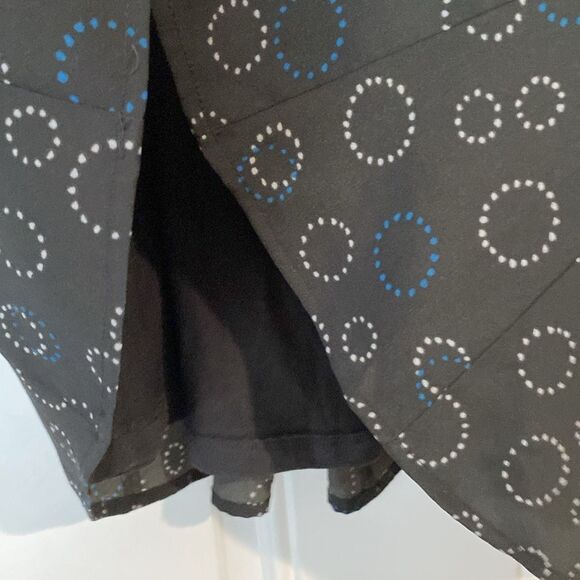 NWT NEW American Eagle Circle Print Strapless Mini Dress Sweetheart Neck Size 2 - Picture 6 of 11